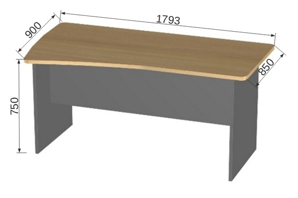 Офисная мебель БэкВем БВ-3.0 Стол эргономичный левый